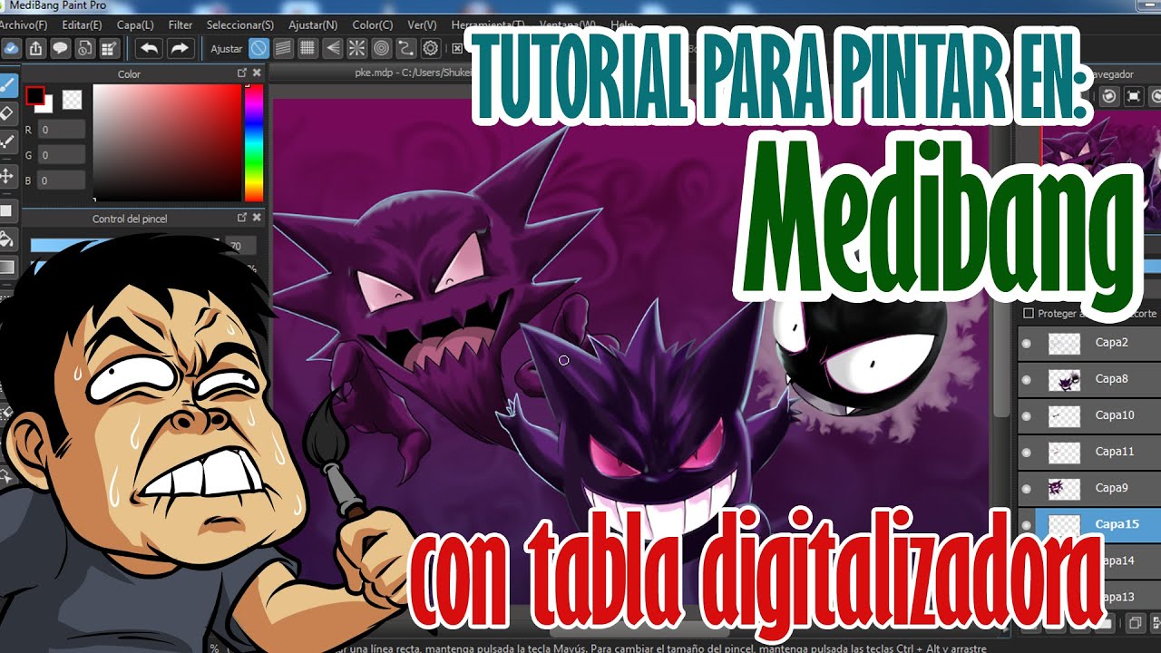 Cómo pintar con tabla digitalizadora en Medibang