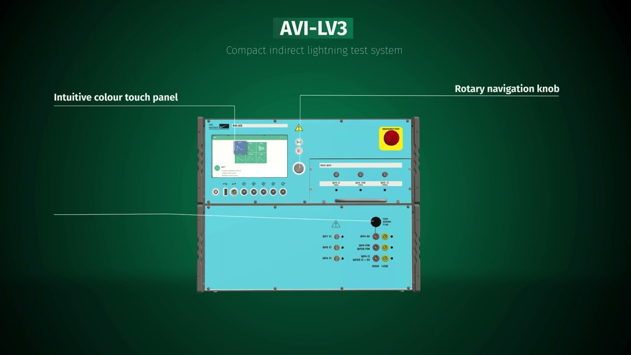AVI-LV3 - DO-160 AND MIL-STD-461G LEVEL 3 INDIRECT LIGHTNING GENERATOR