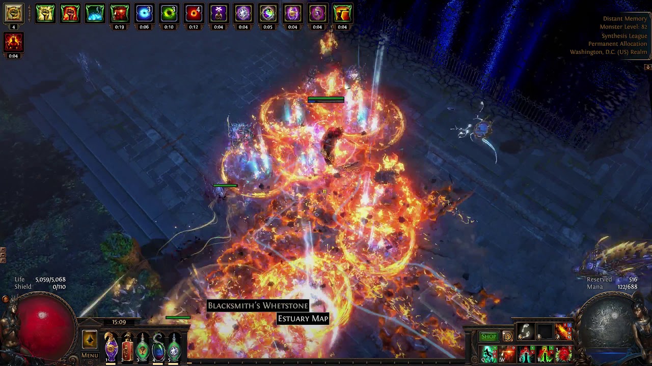 Tectonic Slam 3.6 Synthesis - level 82 Venarius kill - Glasstonic Slammon variant