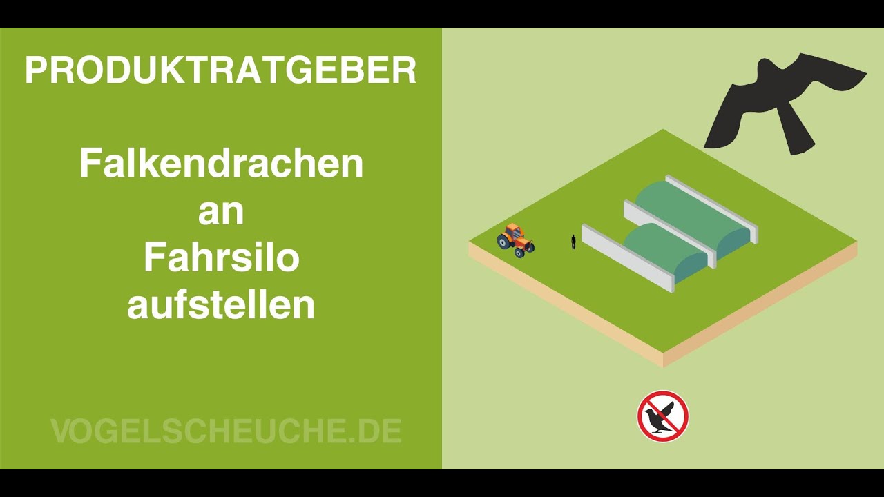 Produktratgeber Falkendrachen an Fahrsilo aufstellen