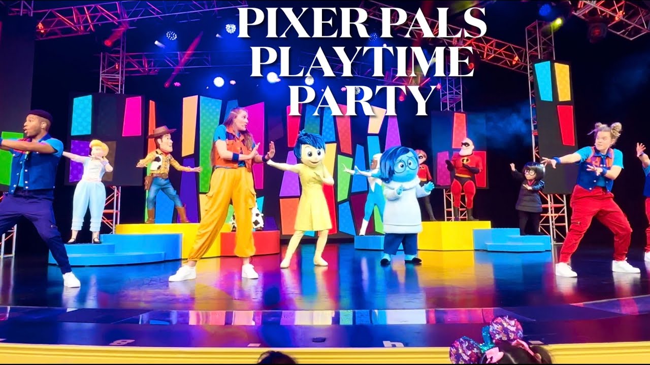 Pixar Pals Playtime Party at Disneyland 4K l Meet and Dance with Beloved Pixar Characters 2024!