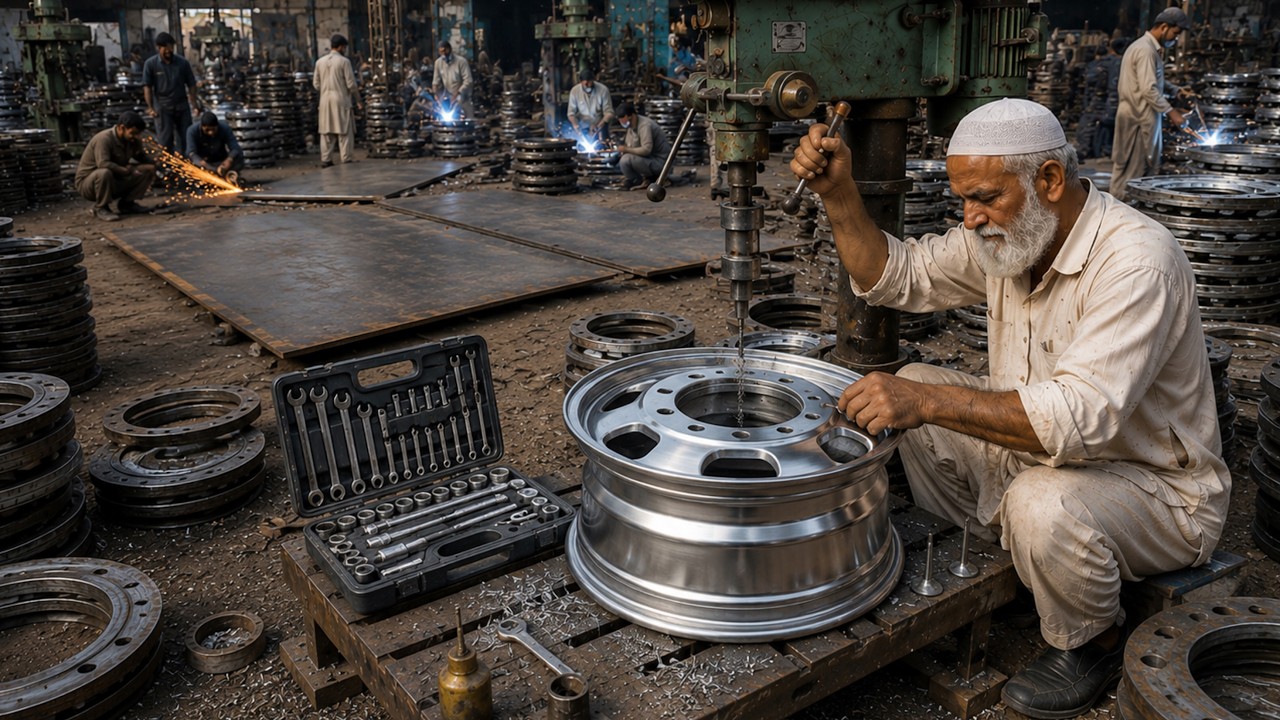 Amazing Manufacturing! Pakistani Mechanics Build Giant Truck Drums With Incredible Skills in Action!