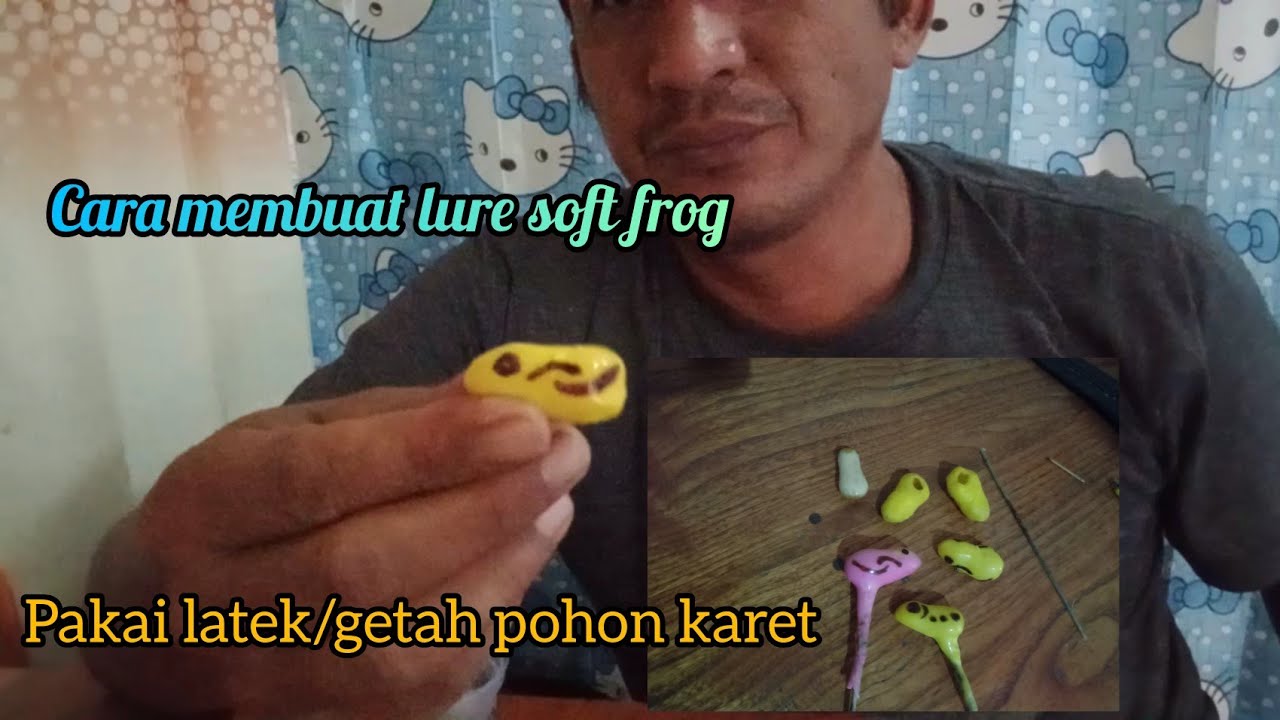 Tutorial membuat lure/umpan dari getah karet.
