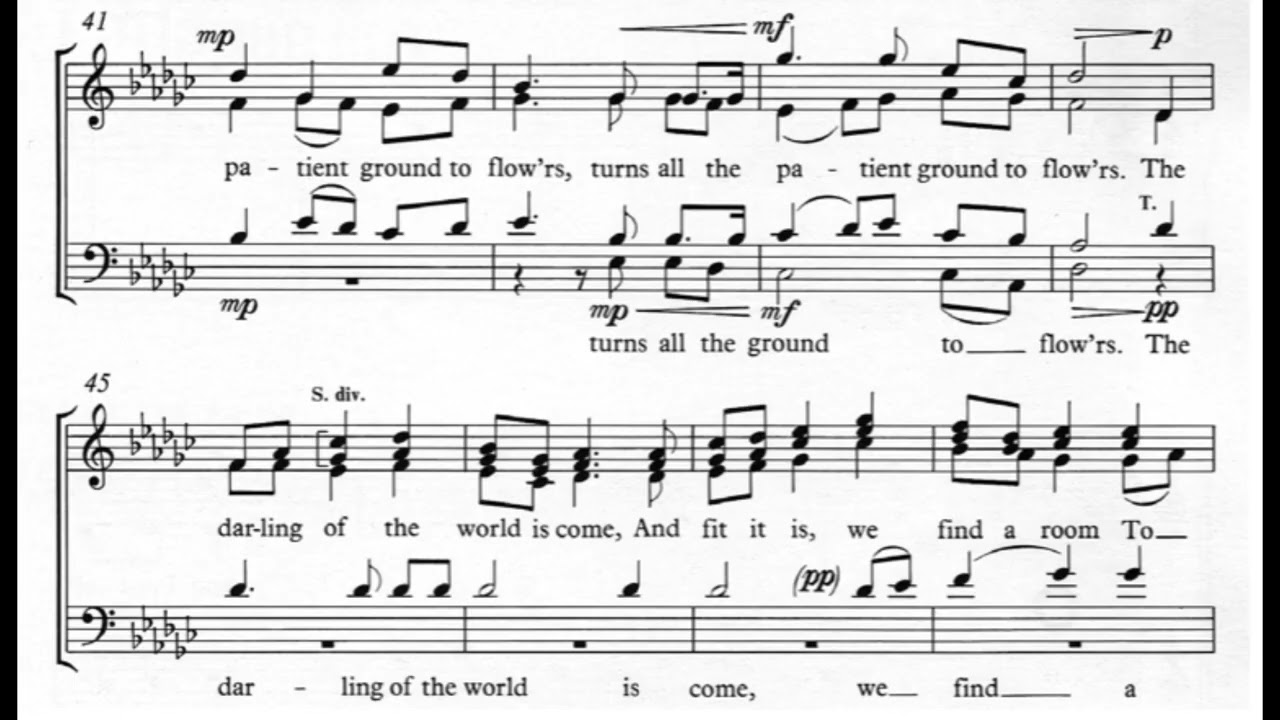 What Sweeter Music (J. Rutter) Score Animation