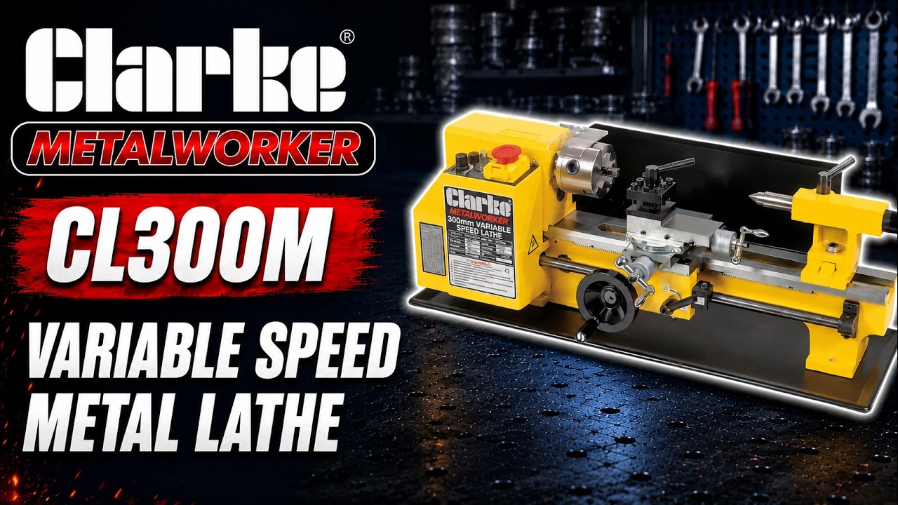 Clarke CL300M Variable Speed Metal Lathe - 7610700