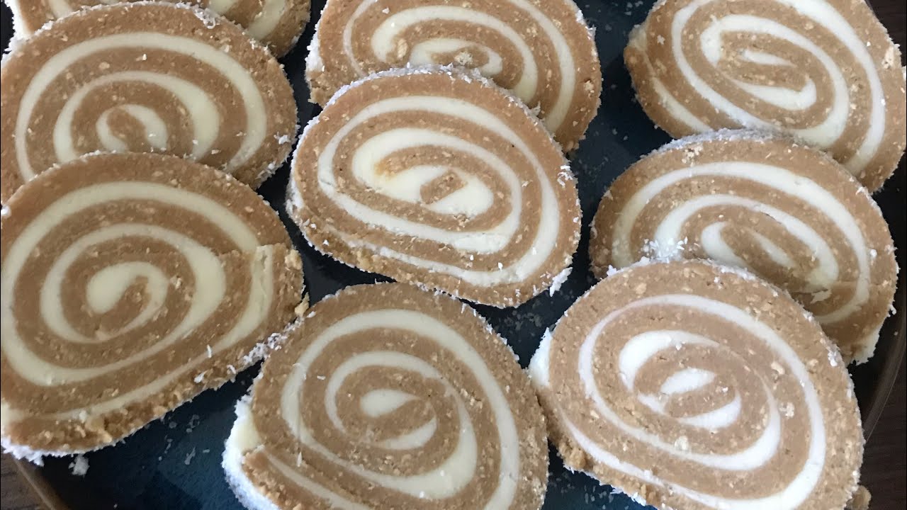 Kókuszos  keksztekercs 🥥- sütés nélkül