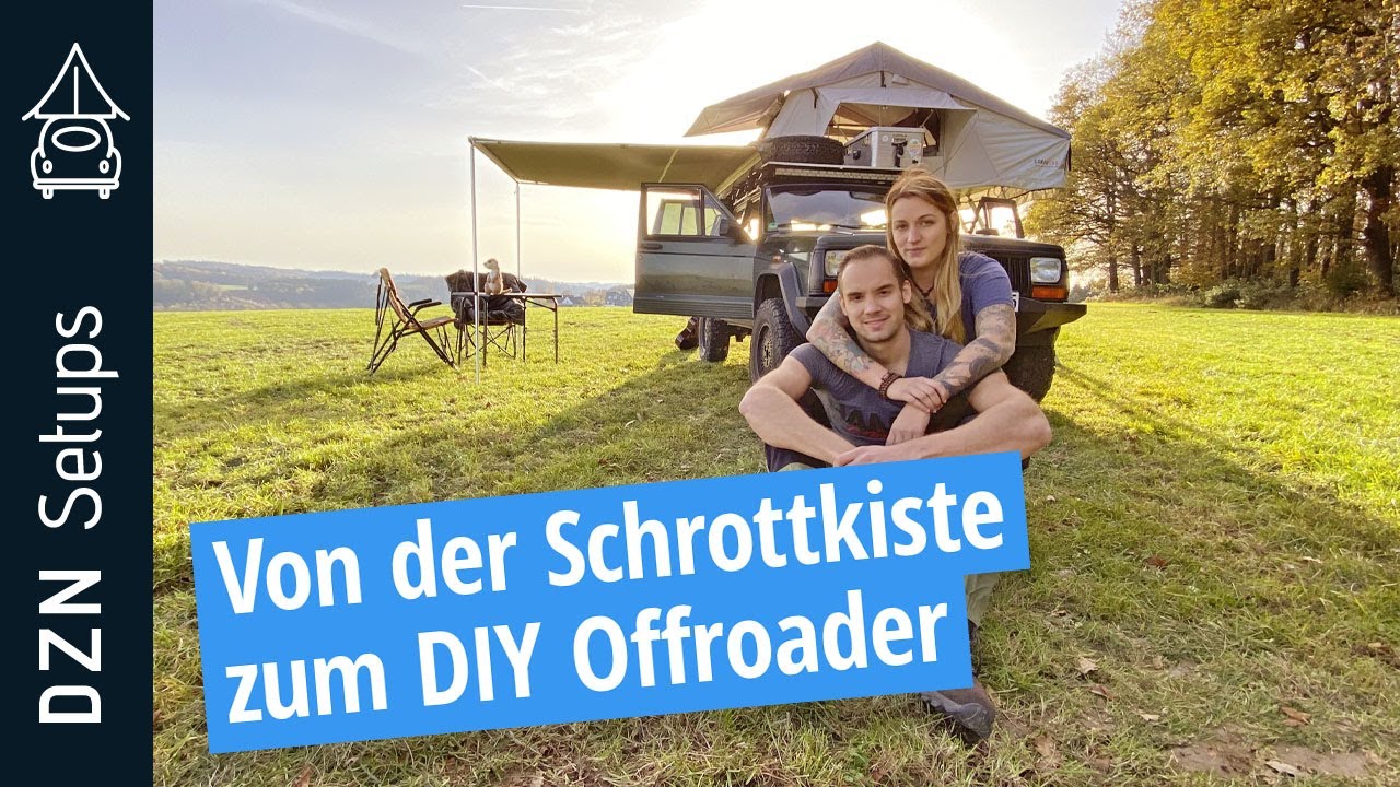 Von der Schrottkiste zum DIY Offroader | Jeep Cherokee XJ 4.0 4x4 & CAMPWERK Adventure Dachzelt 140