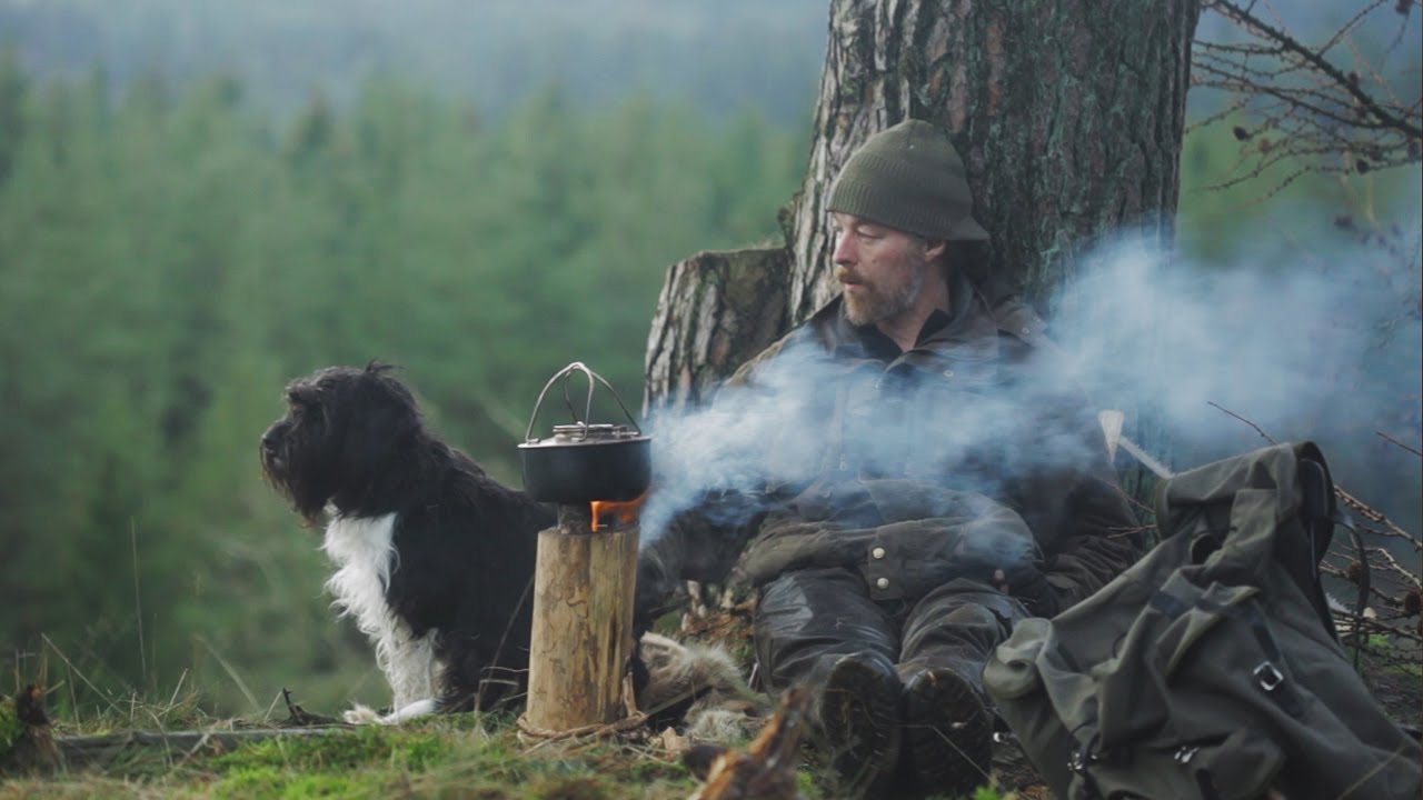 Chaga tea, fatwood and the danish wood stove
