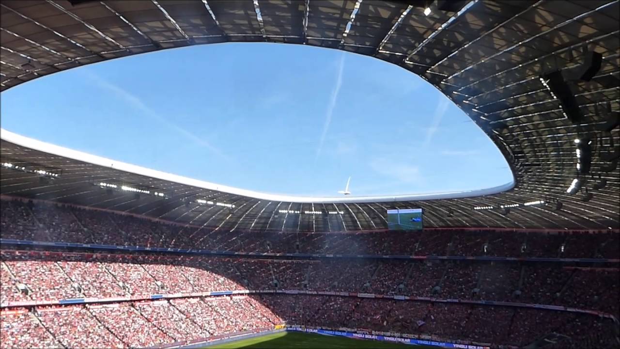 Borussia MG Fans  in der Allianz Arena - 30.04.16