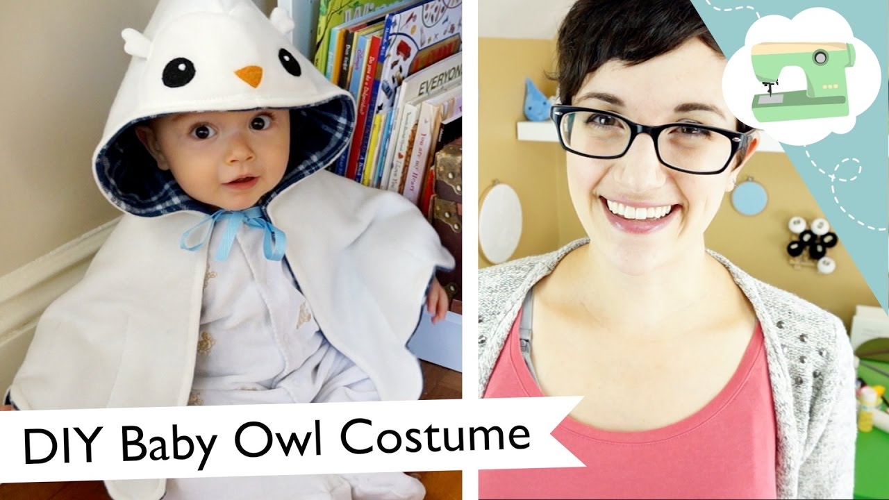 DIY Baby Owl Halloween Costume - Hedwig Hooded Cape | @laurenfairwx