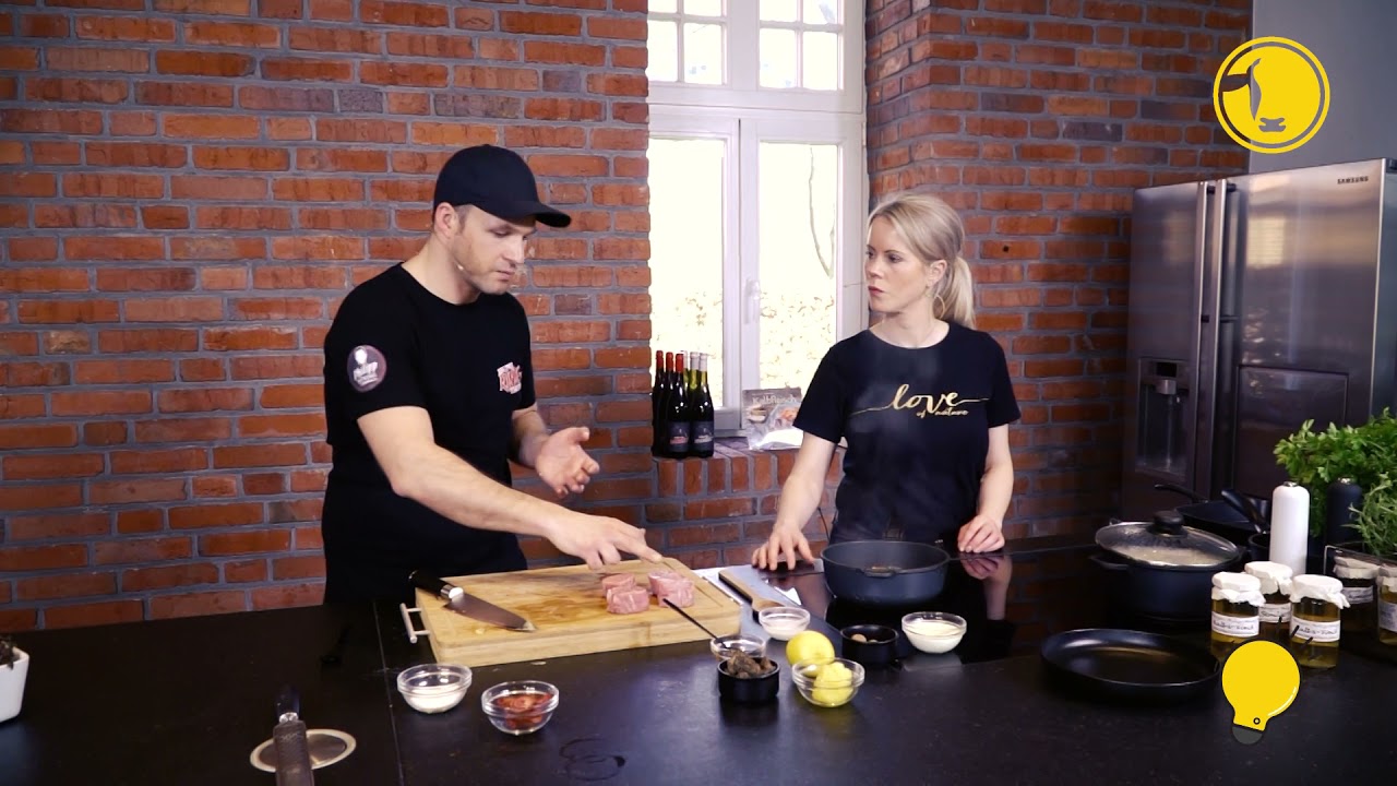 Kalbsmedaillons an Morchelsoße mit Zitronen-Kartoffelpüree | Showkochen mit Philipp Büning
