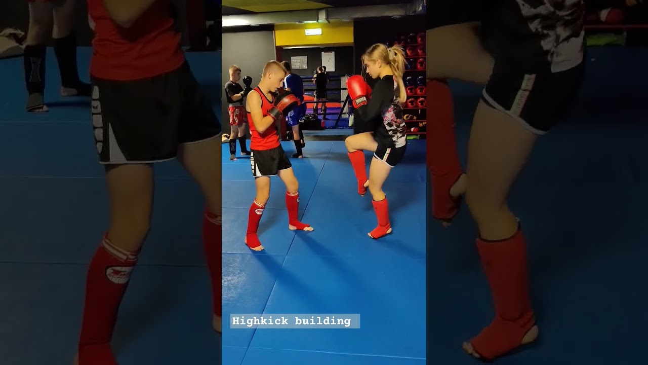 Highkick building pt.1 #muaythai #kickboxing #boxing #mma #sports #girls #girl #highkick