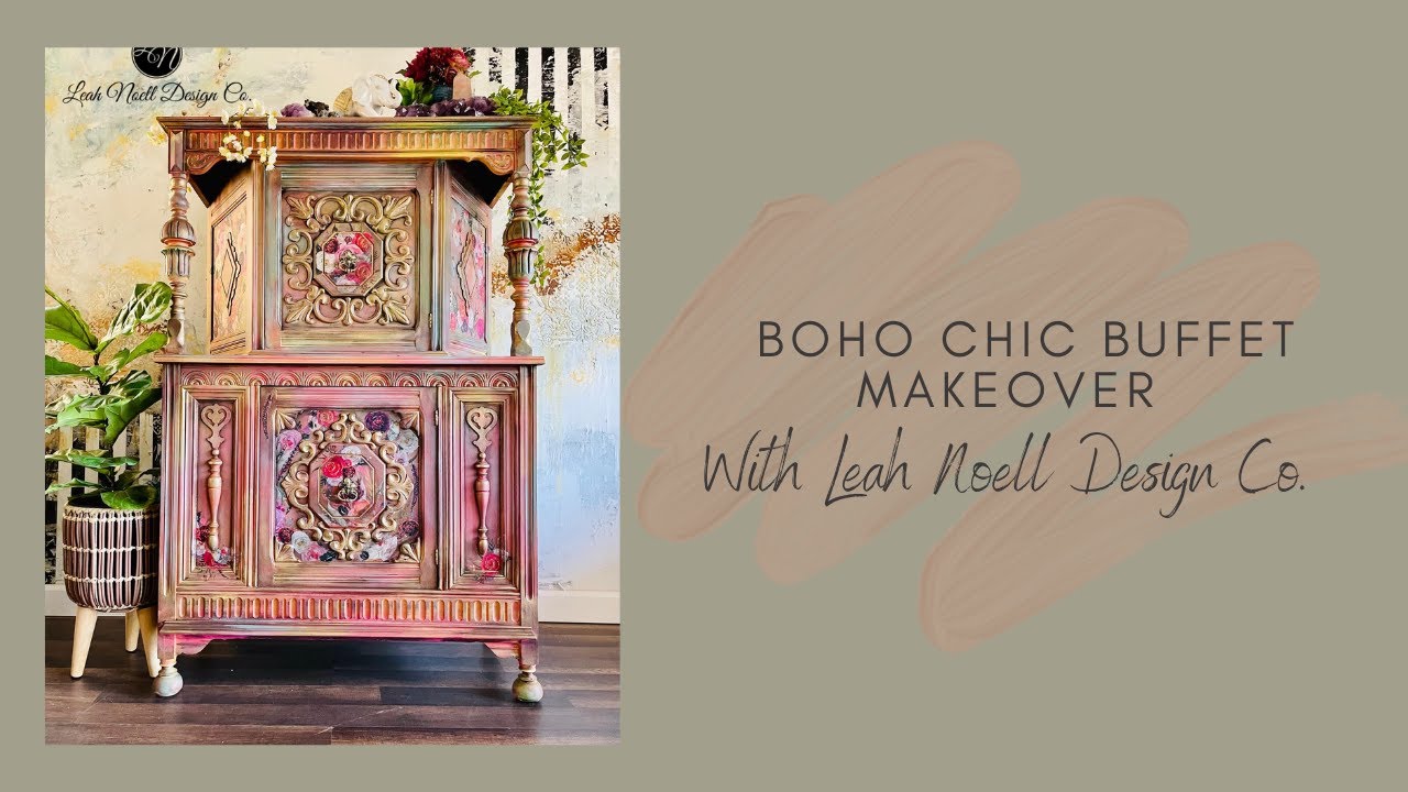 Boho Chic Buffet Makeover.
