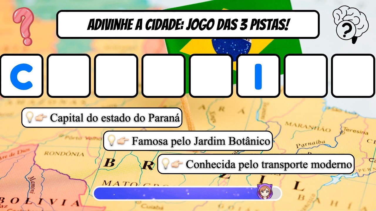 🇧🇷 VOCÊ É BRASILEIRO? Adivinhe a cidade pela palavra secreta! (Só 1% acerta tudo)