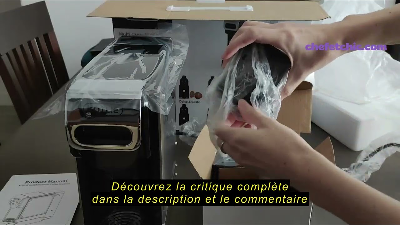 Avis sur la KOTLIE ST-550 Machine à café à capsules multifonction, pour Nespresso Original/pour Dolc