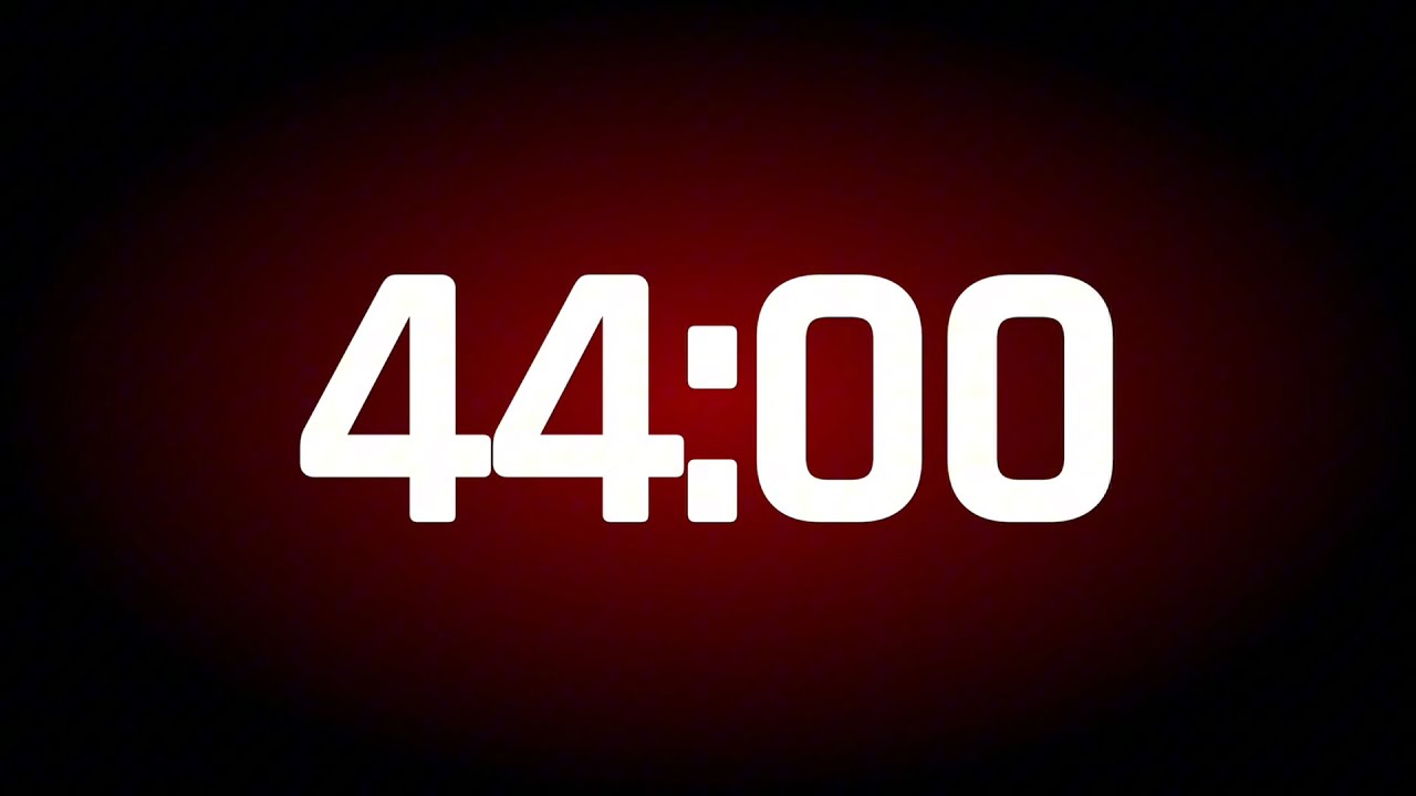 44 MINUTES TIMER ALARM ⏰ (44:00)