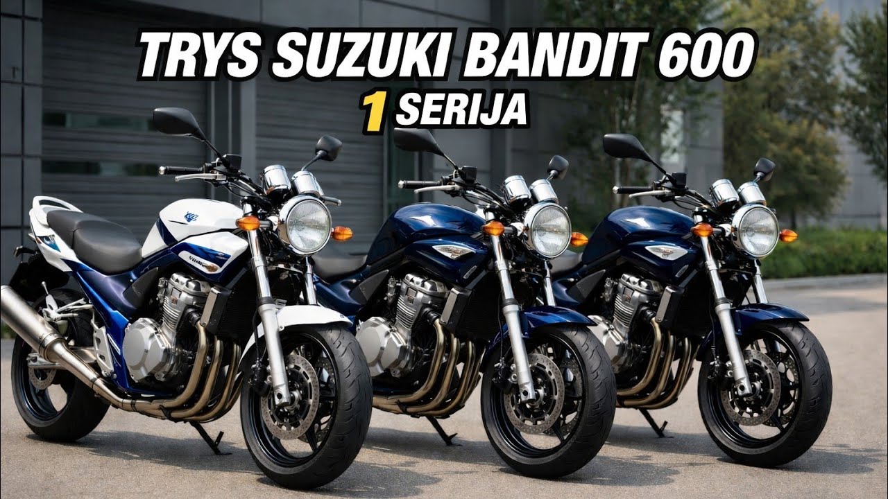 Trys suzuki gsf bandit 600 (1 serija)