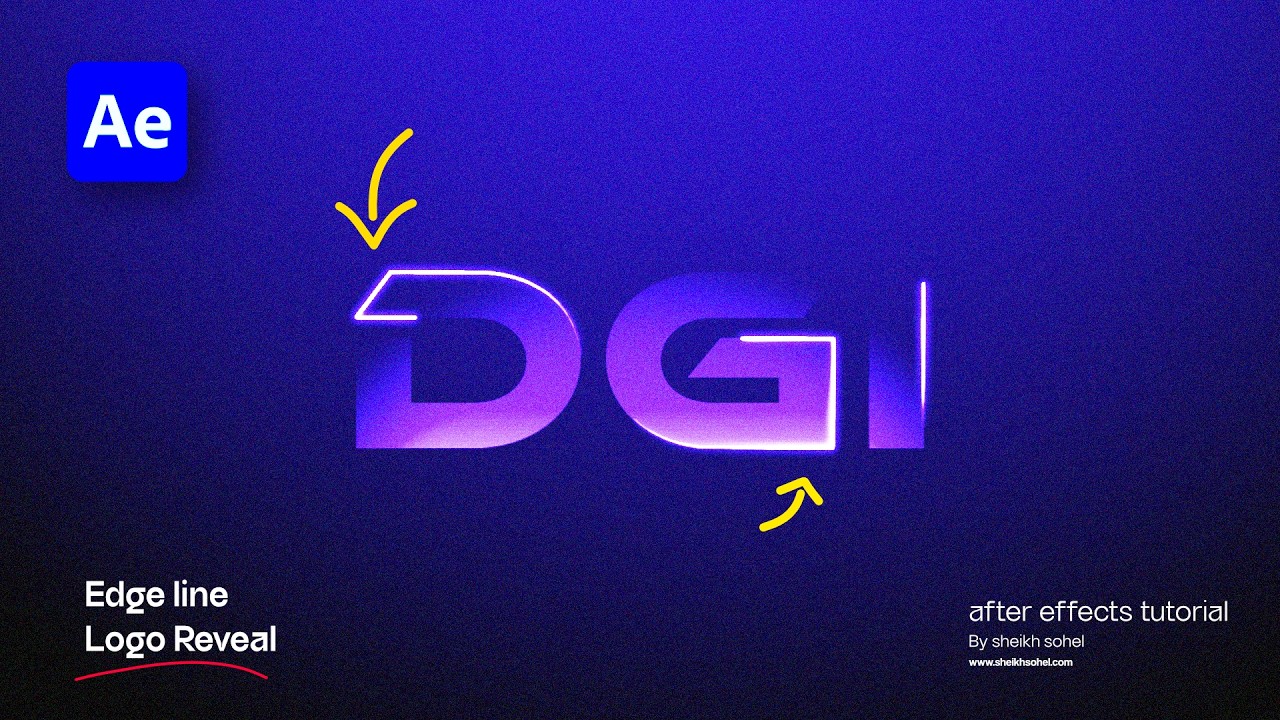 How to Create a Logo Reveal Animation with Glowing Lines in After Effects