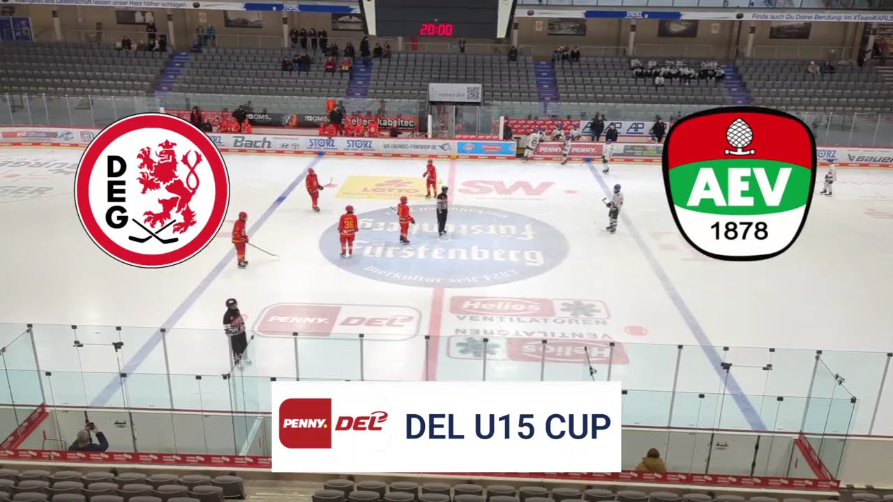 Hoogtepunt: Dusseldorfer EG vs Augsburger EV @ DEL U15 CUP, game for 3rd place from Helios Arena Sch