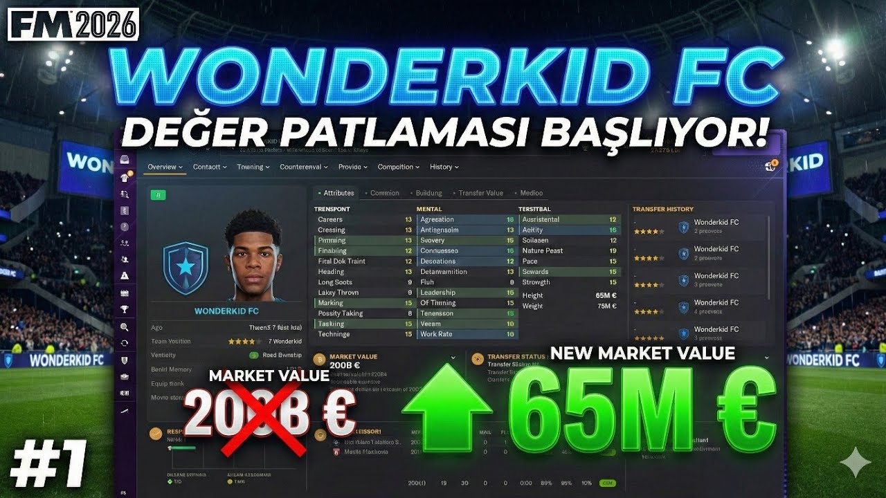GELECEĞİN YILDIZLARI BURADA ! | WONDERKİD FC | FM26 #1
