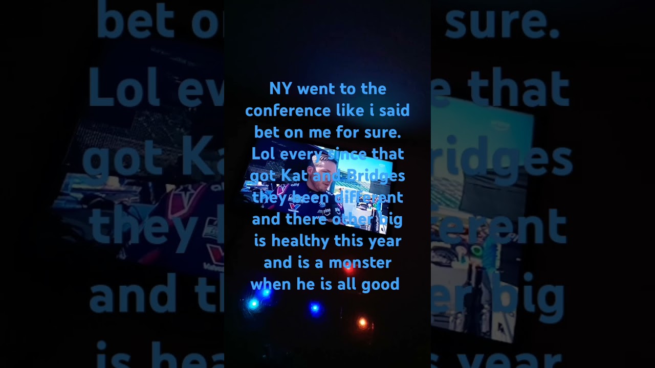 NY did exactly what I said and now there 1 series away from the championship