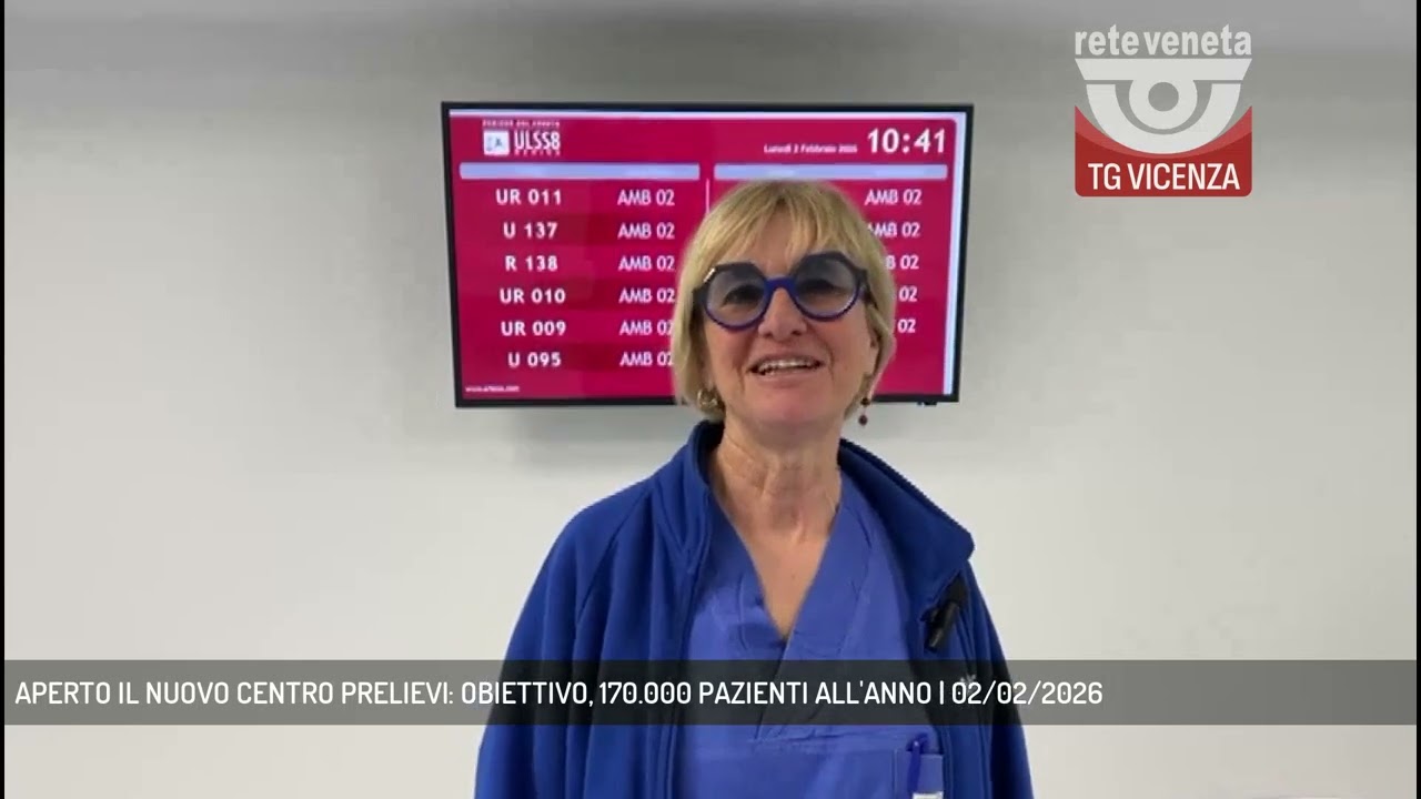 APERTO IL NUOVO CENTRO PRELIEVI: OBIETTIVO, 170.000 PAZIENTI ALL'ANNO | 02/02/2026