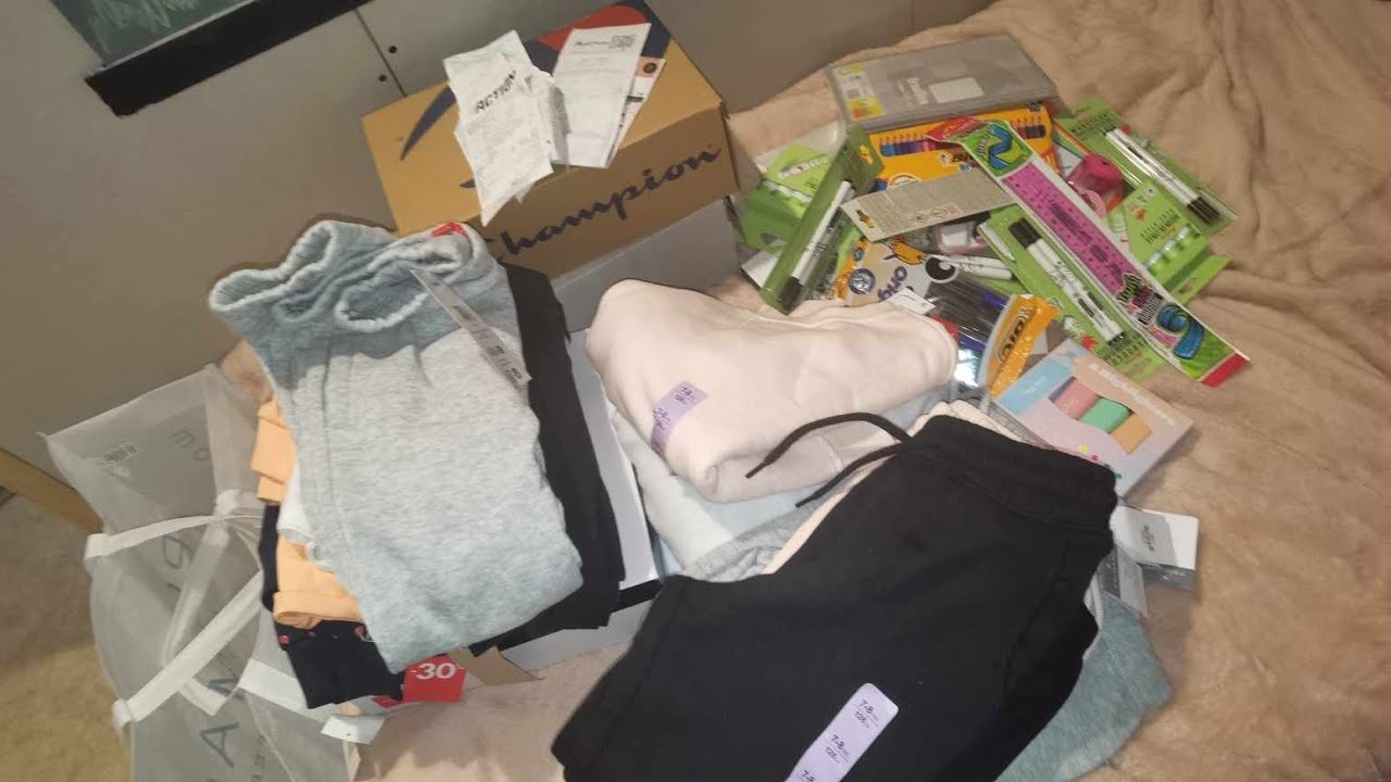 RENTRÉE SCOLAIRE achats auchan. primark. intersport. leclerc...