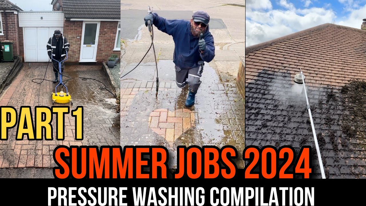 Top 16 Summer Jobs: Watch the Power of Pressure Washing! Part 1 | Oddly Satisfying ASMR