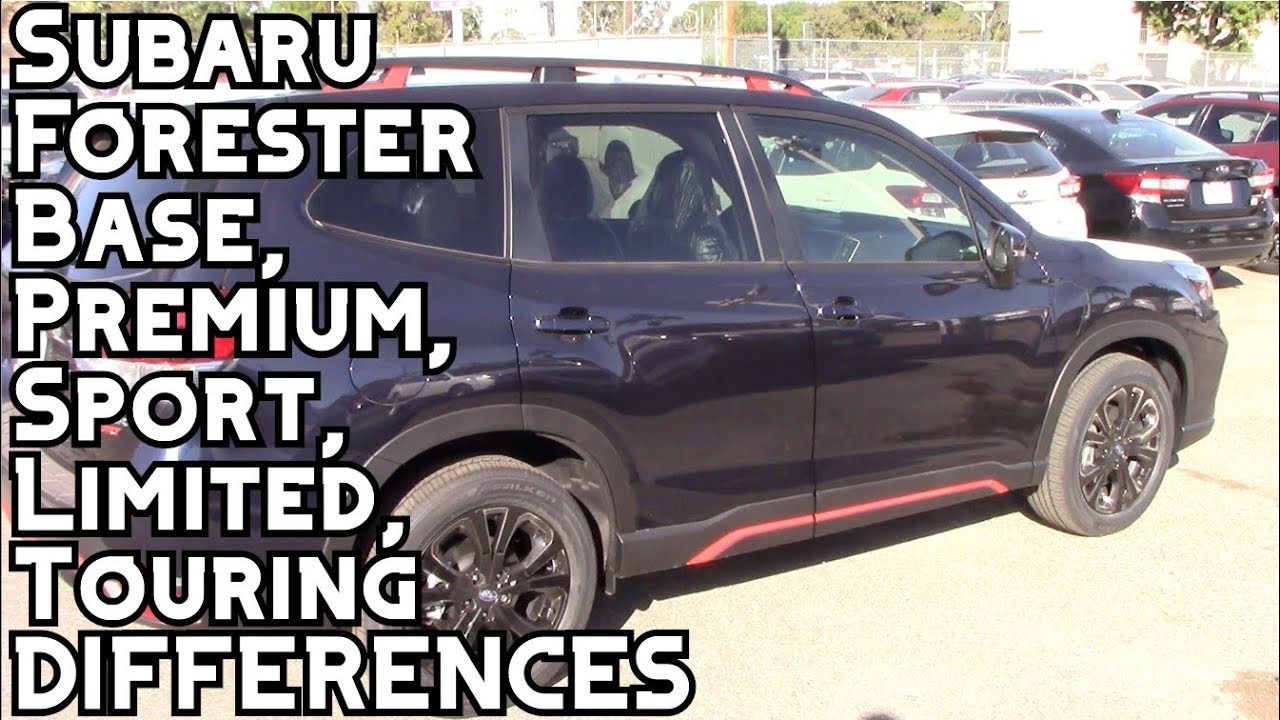 Различия в комплектациях Subaru Forester Base, Premium, Sport, Limited и Touring 2020/2021 годов ...