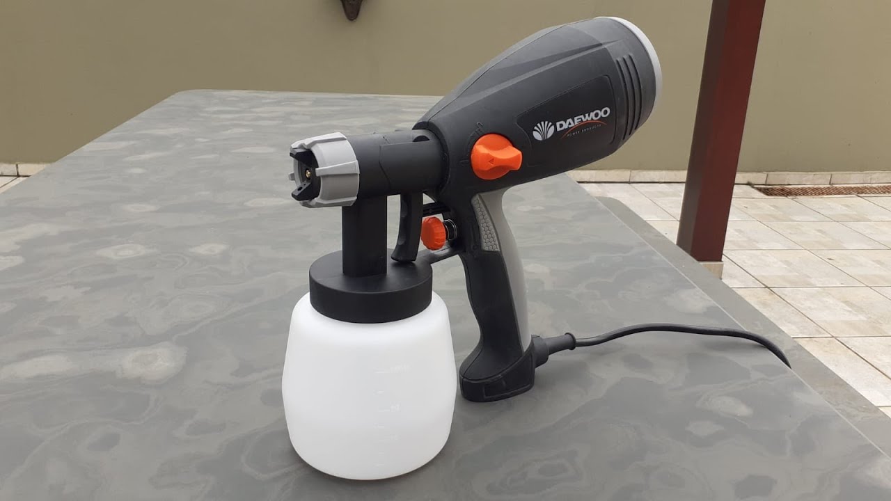 Pistola de pintura Daewoo DASP400 - unboxing e teste