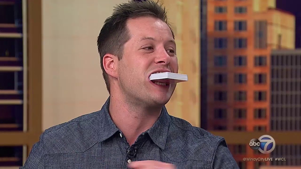 Master of Illusion's Farrell Dillon performs magic