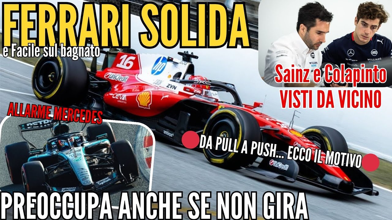 🚨Test Day2: FERRARI ecco cosa è EMERSO  - REDBULL a MURO - MERCEDES Preoccupa - Visti da VICINO⬅️