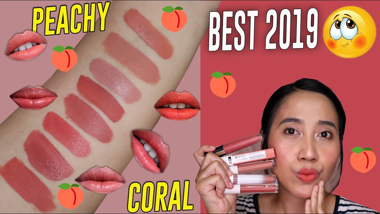 BEST PEACH CORAL 🍑 LIPS PRODUCT 2019 | Semua warna cantik bgt !! 😍😘 | Maria Soelisty