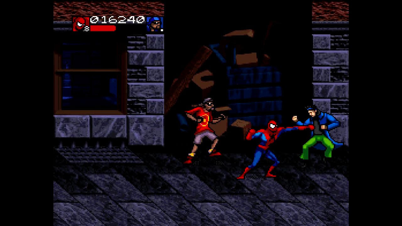 Snes / Spiderman & Venom Separation Anxiety (full Gameplay)