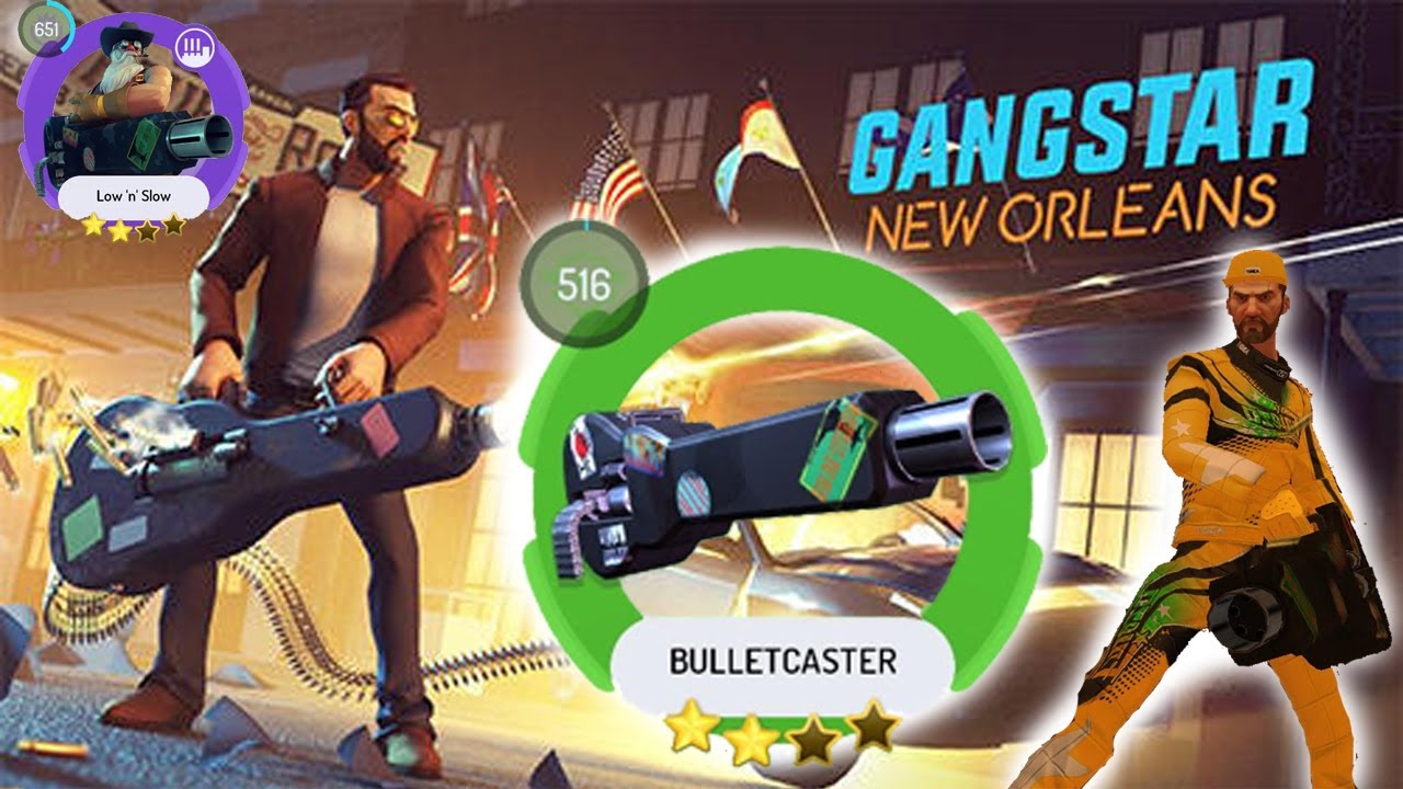 GANGSTAR NEW ORLEANS - BULLETCASTER ( ULTIMATE WEAPON ) GAMEPLAY