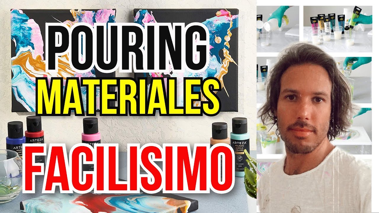Materiales para el pouring | Tutorial de Acr&iacute;licos Fluidos en espa&ntilde;ol