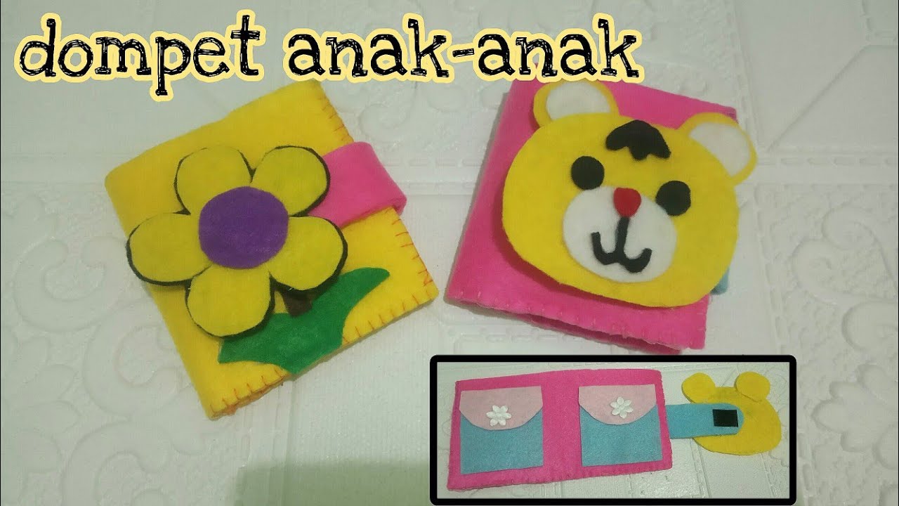 Cara Membuat Dompet dari Kain Flanel || Membuat Dompet dengan Jahit Tusuk Feston
