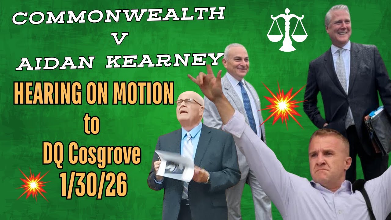 LIVE: MA v Aidan Kearney aka Turtleboy Hearing on Motions
