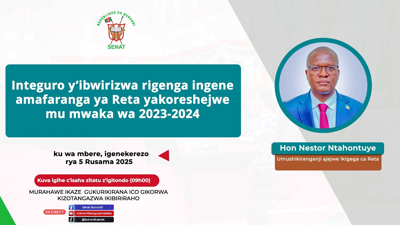 Integuro y’ibwirizwa rigenga ingene amafaranga ya Reta yakoreshejwe mu mwaka wa 2023-2024
