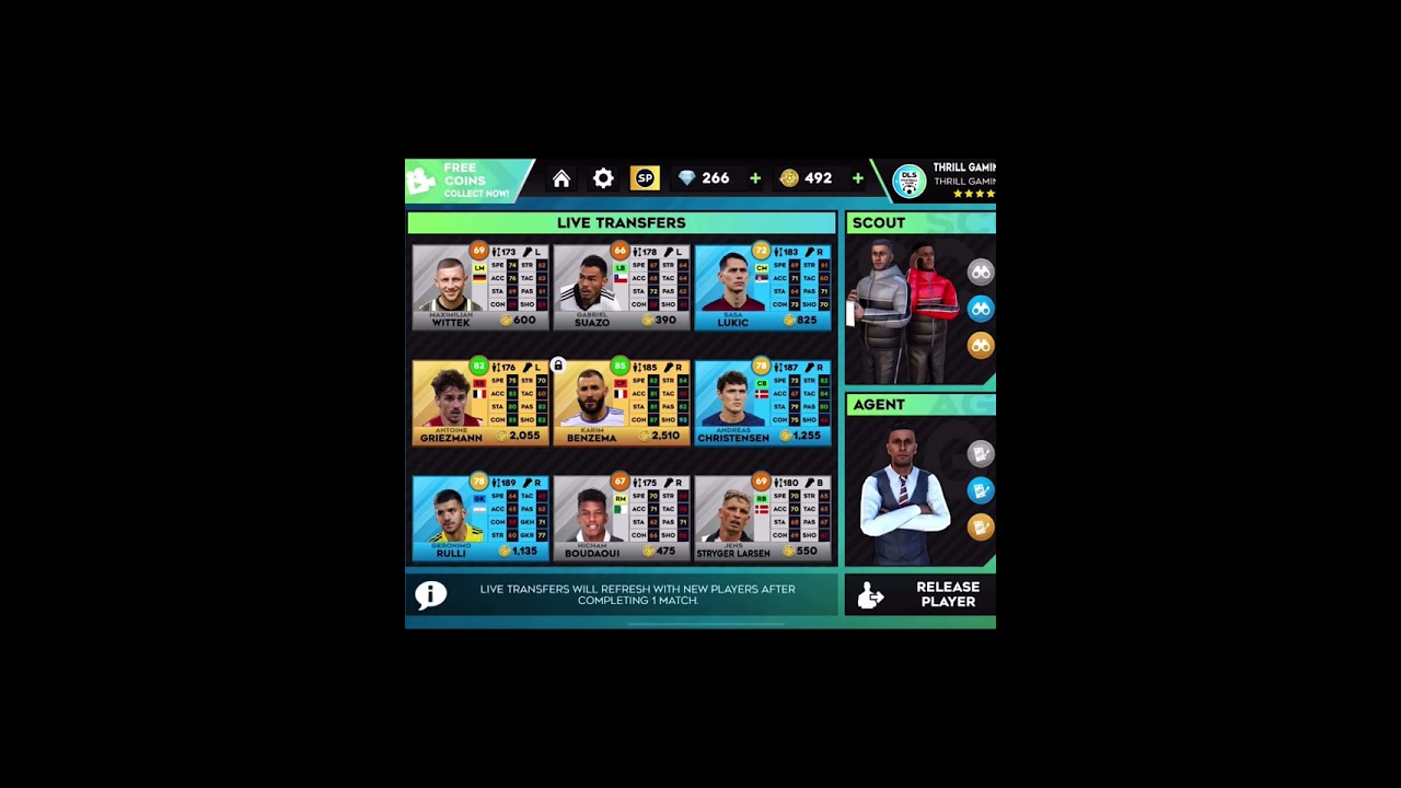 DLS 23🔥🔥Karim Benzema⚡️in My Live Transfers😱