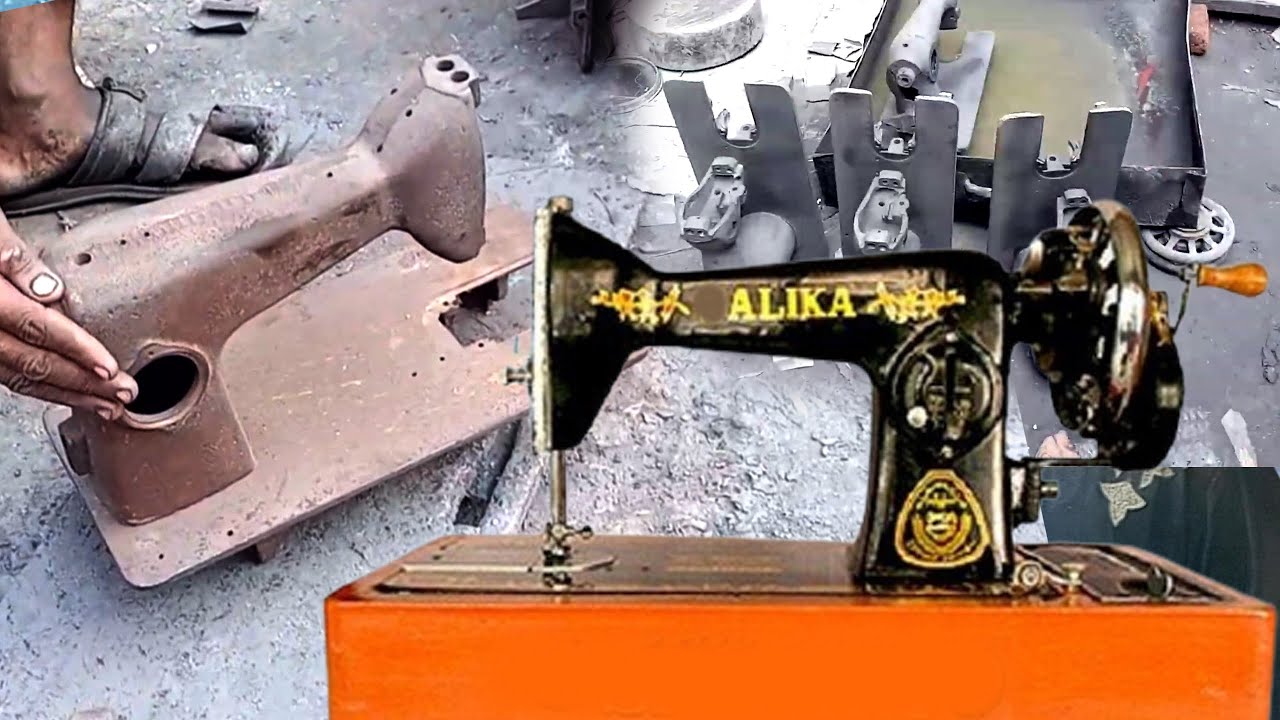 Restoring Sewing Machine to BRAND NEW in Factory! II How Rusty Sewing Machine are Rebuild