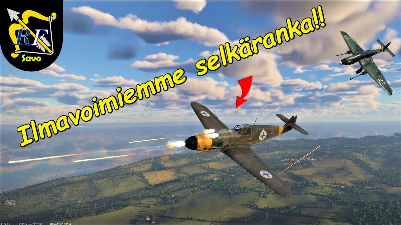 Esittelyssä Suomen Bf 109 G-2, War thunder.