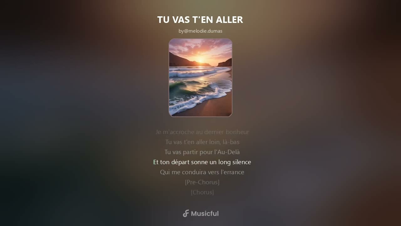 TU VAS T'EN ALLER
