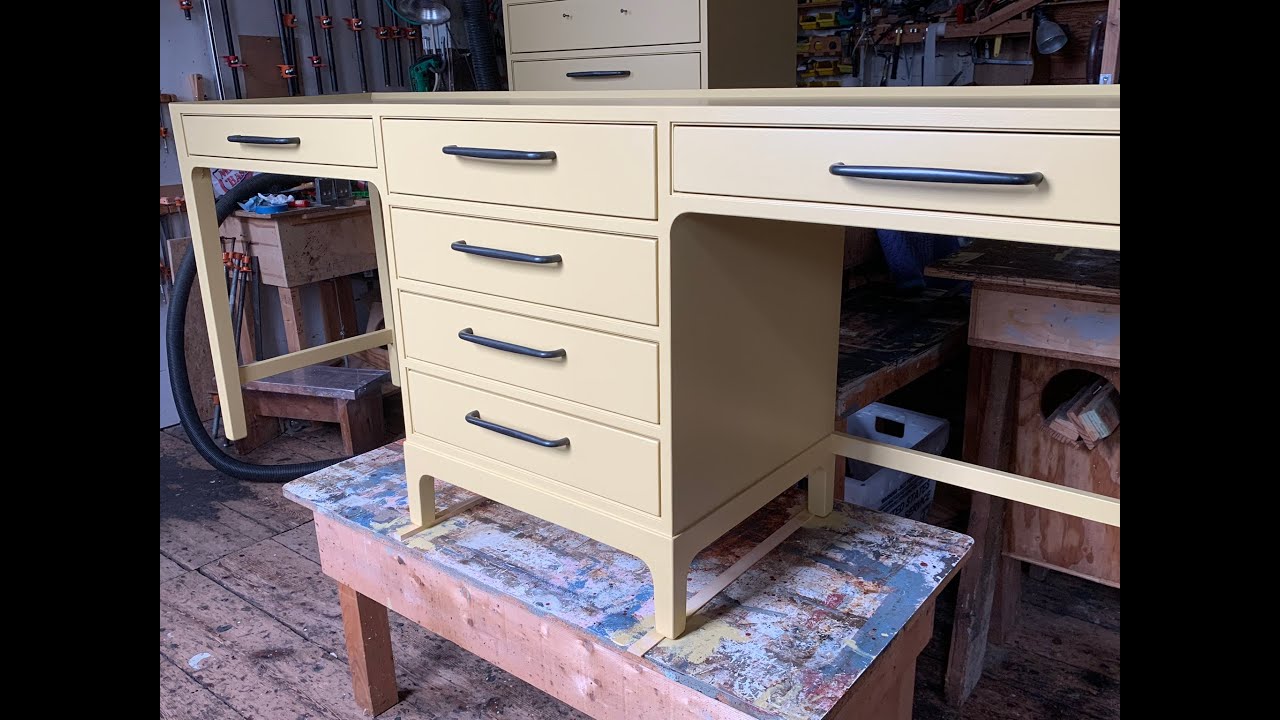 Modern Style Desk Reproduction with Lots of Joinery