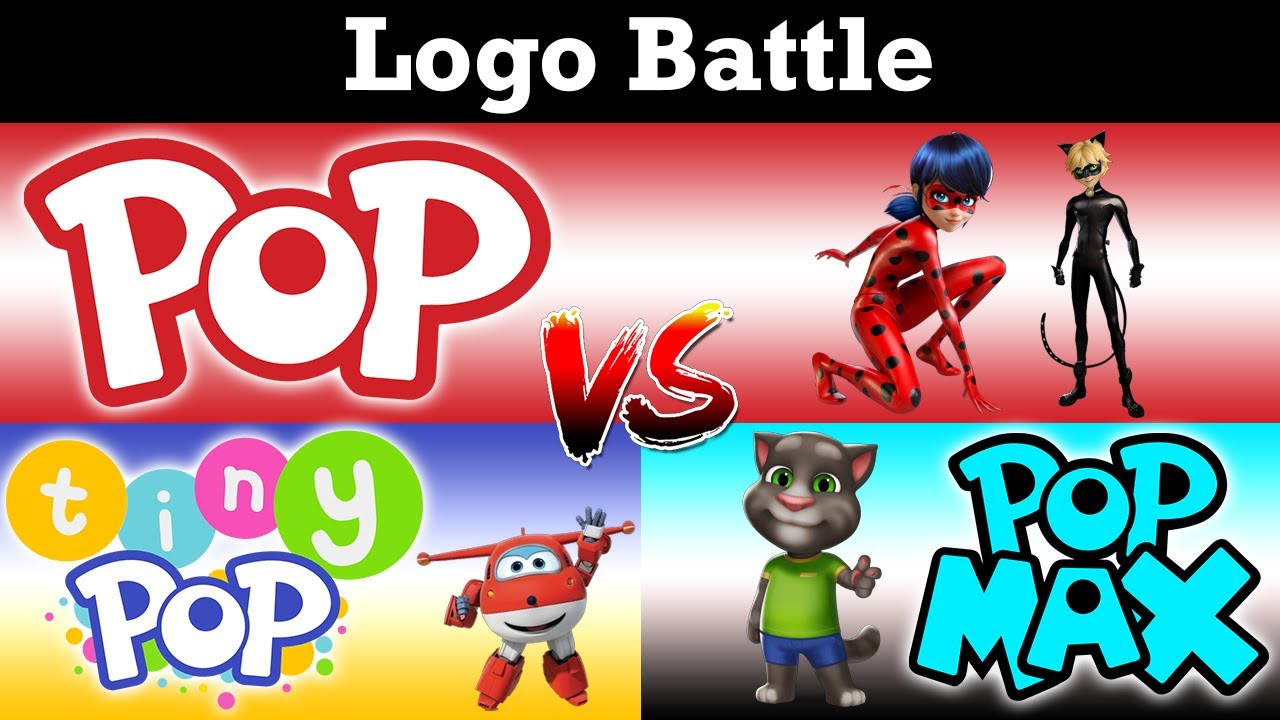 Pop VS Tiny Pop VS Pop Max - Logo Battle