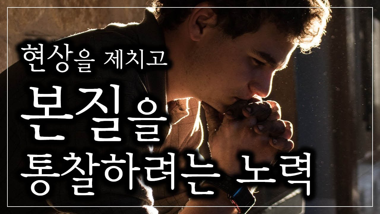 현상을 제치고 본질을 통찰하려는 노력 | 자기혁명
