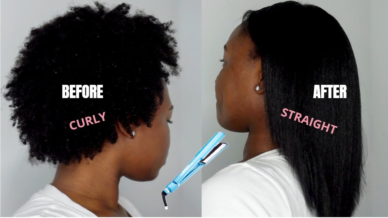 HOW TO: STRAIGHTEN 4C NATURAL HAIR