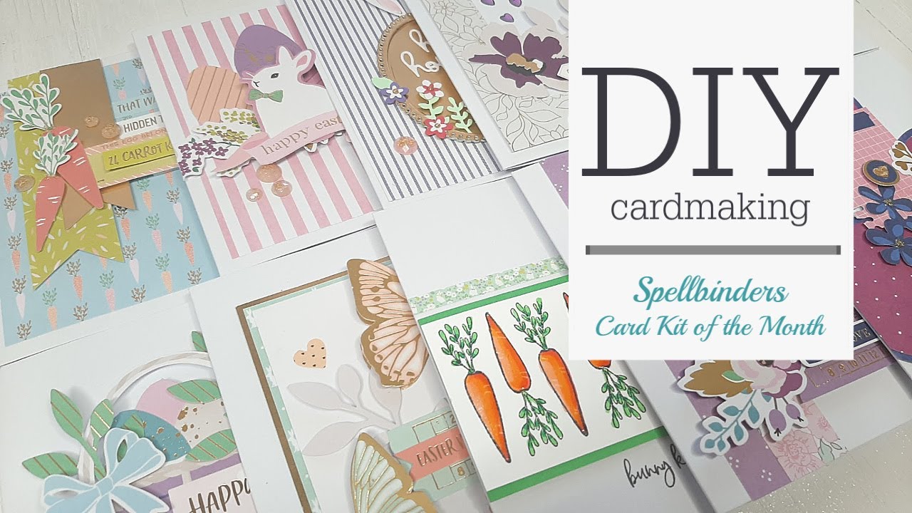 10 Cards - 1 Kit | Spellbinders | Card Kit of the Month | Mar 2020 | By Tina Smith