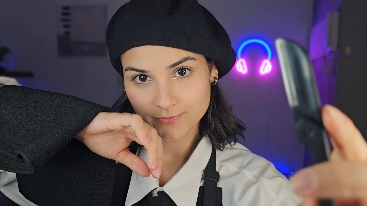ASMR BARBEARIA 💈Cabelo, Barba e sobrancelha - BARBERSHOP