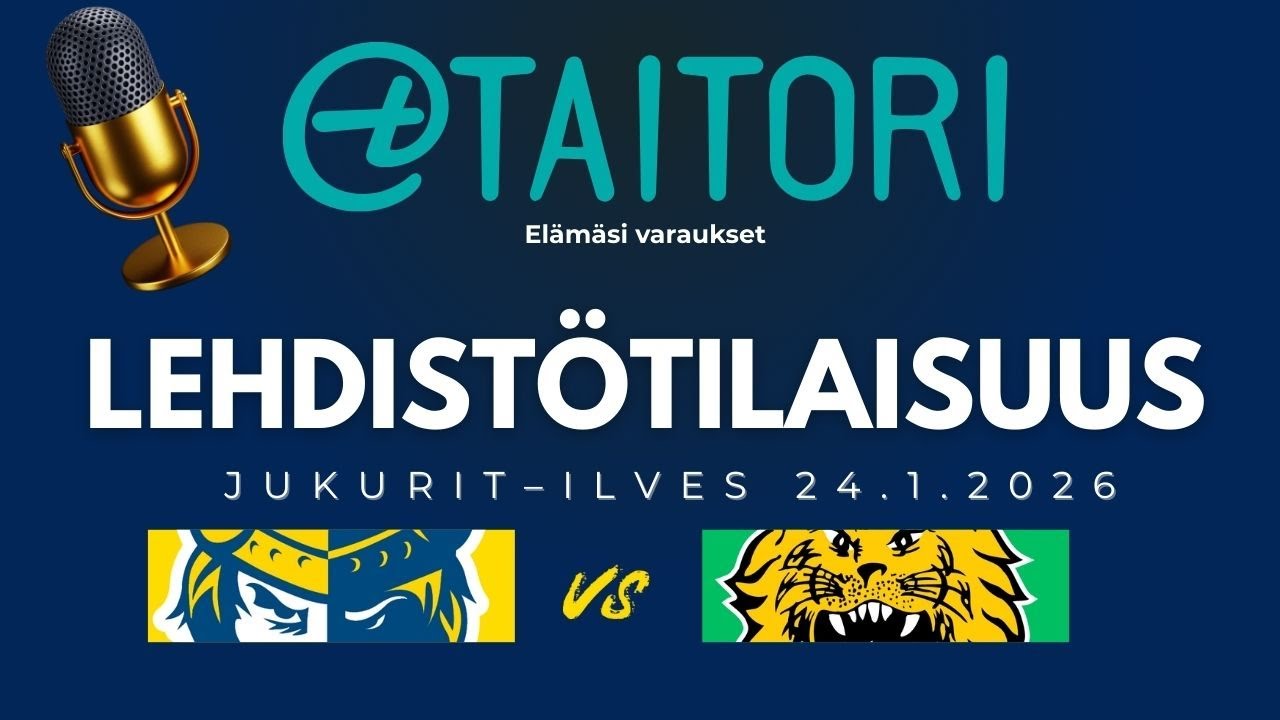 Taitorin lehdistötilaisuus: Jukurit–Ilves 24.1.2026